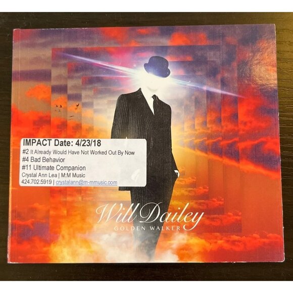 3 For $6 Will Dailey : Golden Walker (CD, 2018) Promo Wheelkick Records - Picture 1 of 4